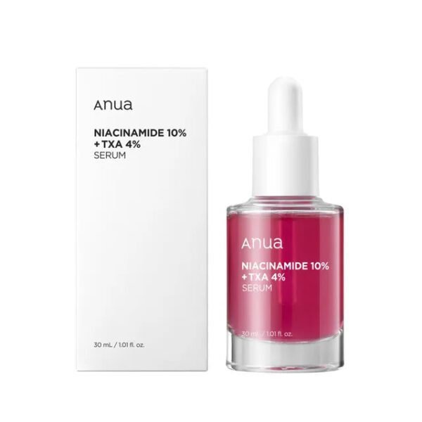 anua 10+ niacinamide + txa white + silver