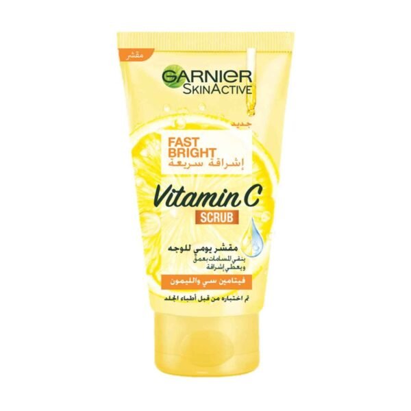 Garnier fast bright scrub with Vitamin C