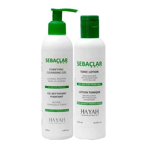 Sebaclar tonic lotion + cleansing gel 200 ml