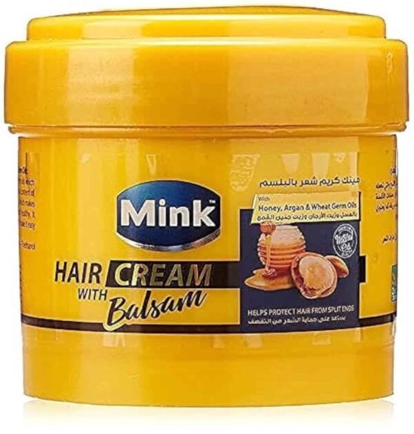 Mink hair cream balsam with honey, argan & wheat germ oil