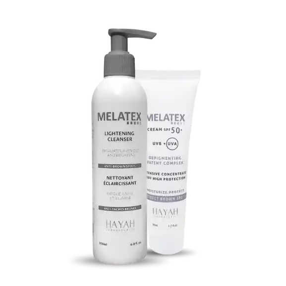 Melatex offer lightening cleanser 200ml + cream spf 50+