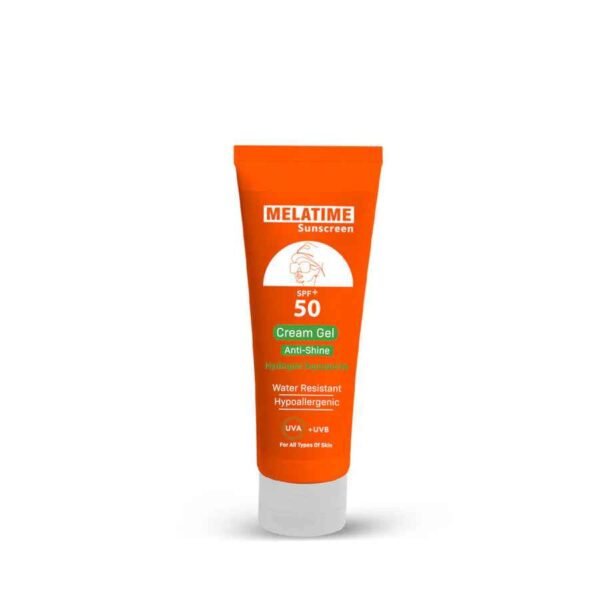 Melatime sunscreen cream gel spf+ 50