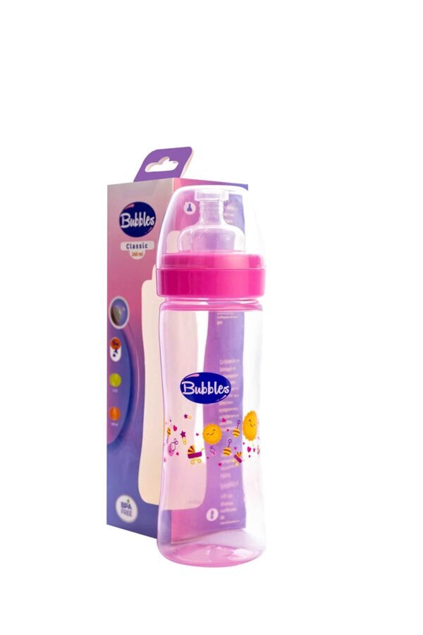 Bubbles Bottle Classic 260ml - pink