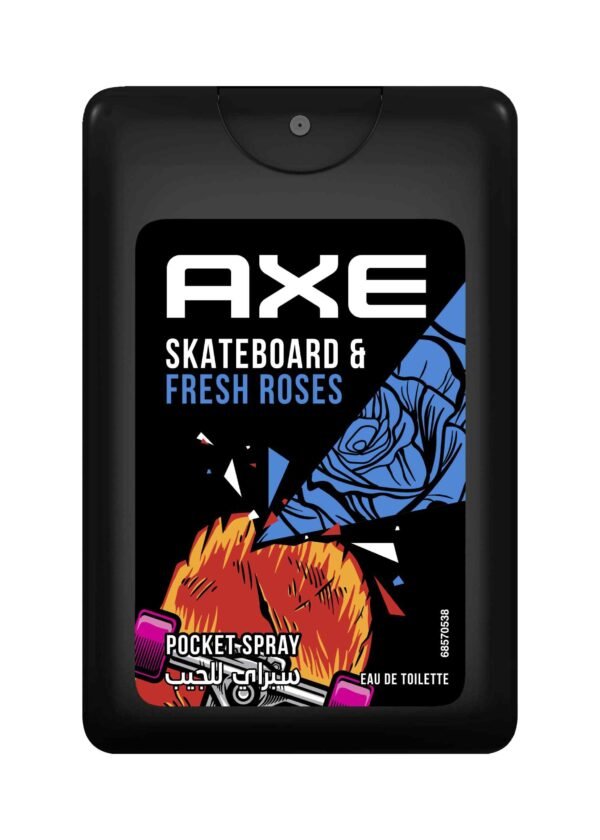 AXE Pocket Spray - Skateboard & fresh roses 17ml