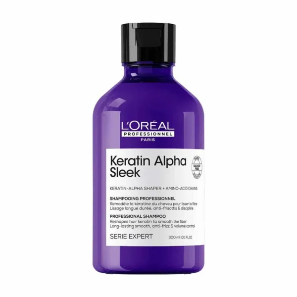 Loréal Professionnel Serie Expert Keratin Alpha Sleek Keratin shampoo frizzy and unruly hair 300ml (10.14 fl oz)