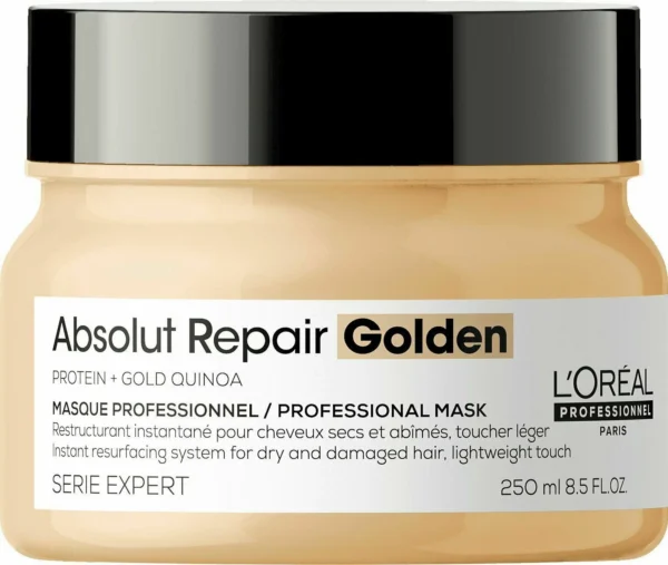 Loréal Professionnel Absolu Repair Gold Restructuring Balm Serie Expert 250ml- golden (8.45fl oz)